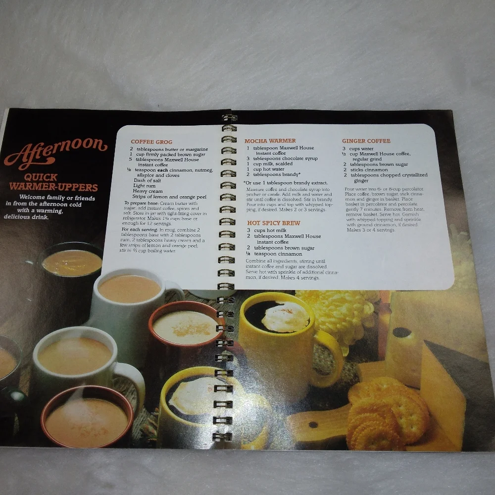 BOOK Coffee Makes It Delicious, the coffee cookbook from Maxwell House C…